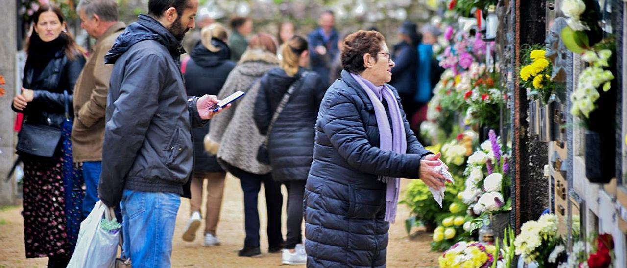 El cementerio de Vilagarcia el 1 de noviembre del año pasado.