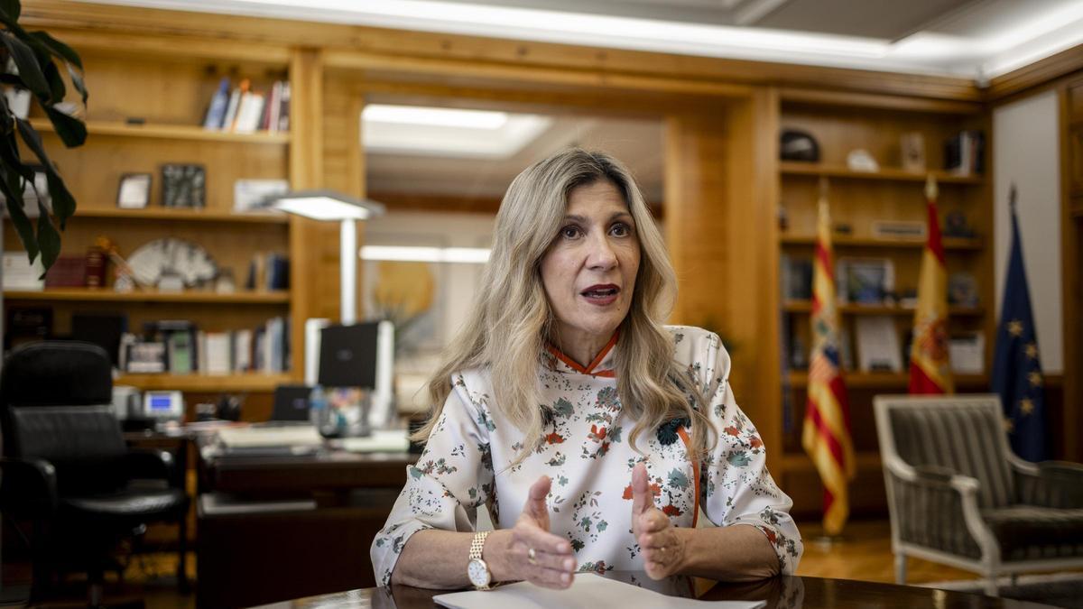 La vicepresidenta Mar Vaquero, durante una entrevista con este diario.
