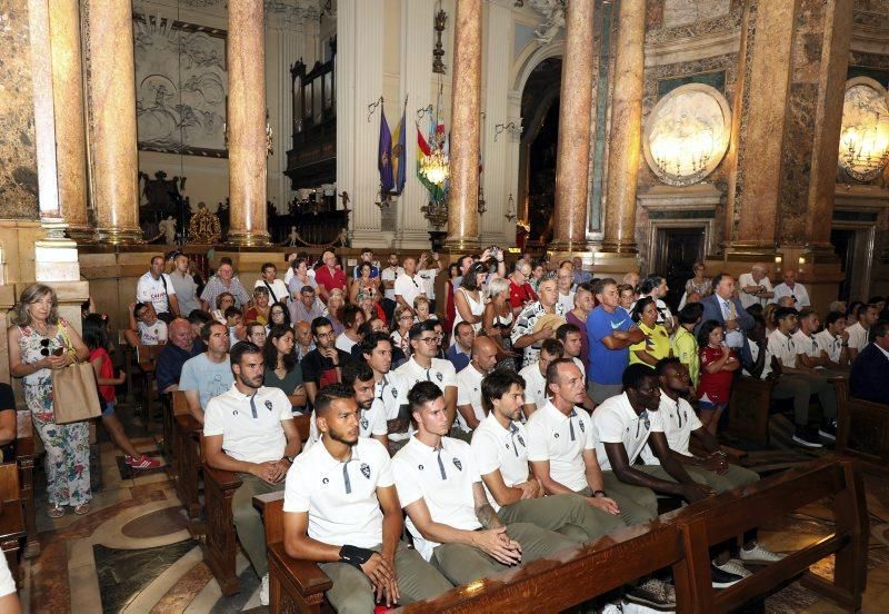 El Real Zaragoza en la Basílica del Pilar y en el Ayuntamiento de Zaragoza