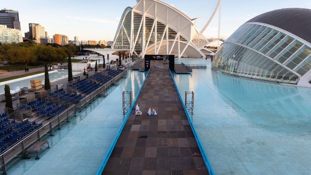 La Ciutat de les Arts y les Ciències se prepara para acoger el Maratón de València