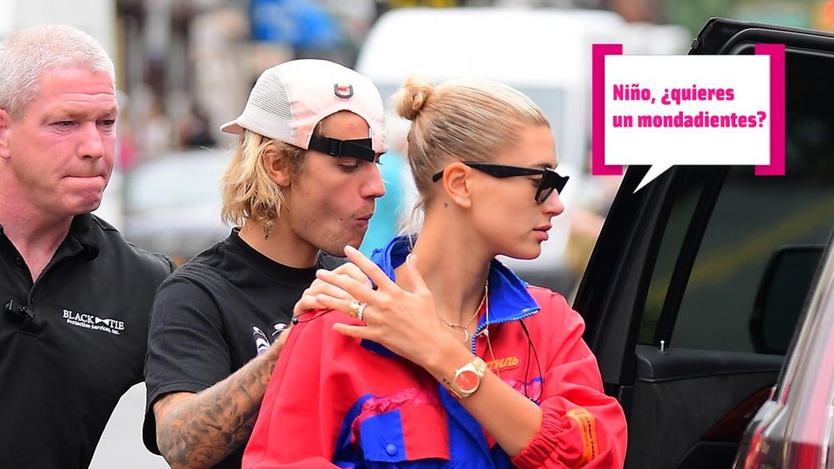 Justin Bieber besa a Haily Baldwin después de quitarse un paluego