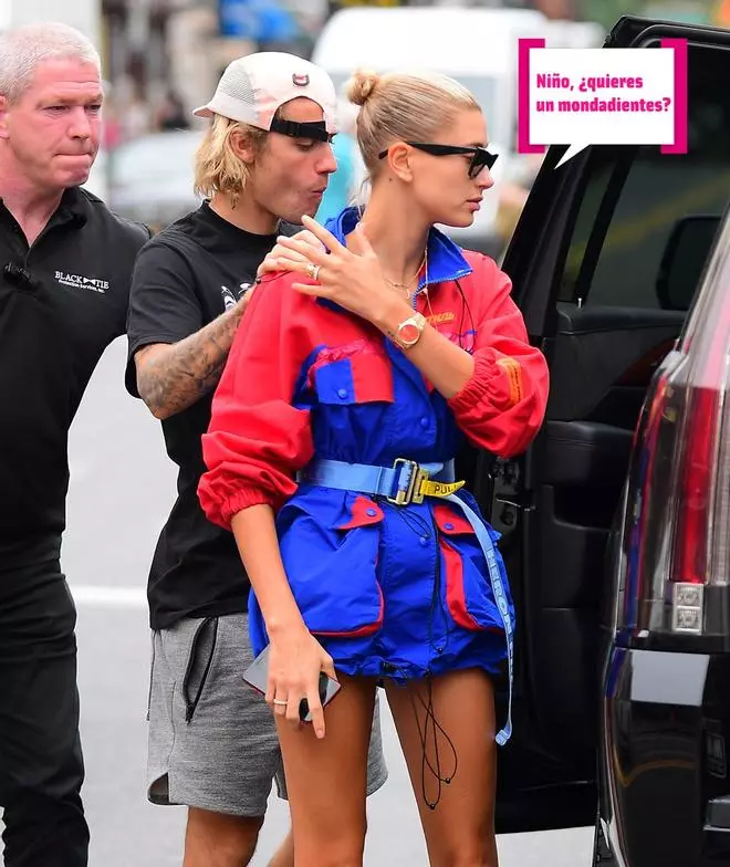 Justin Bieber besa a Haily Baldwin después de quitarse un paluego