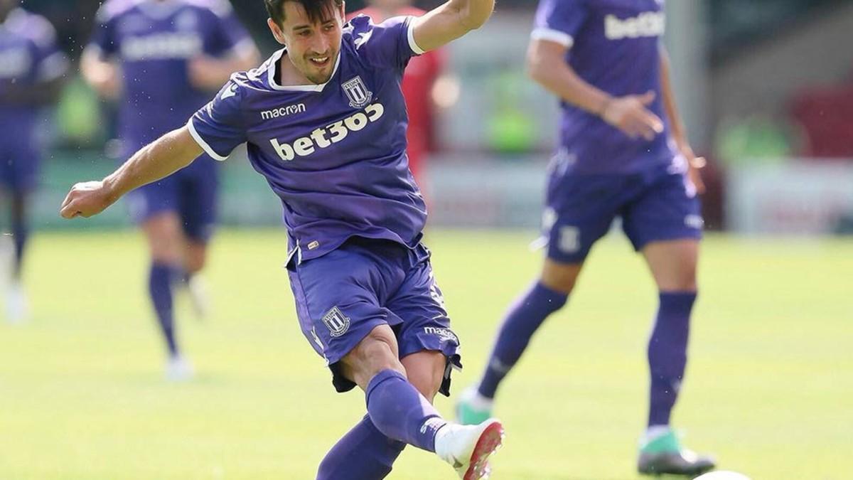 Bojan Krkic, ha sido homenajeado por los aficionados del Stoke City