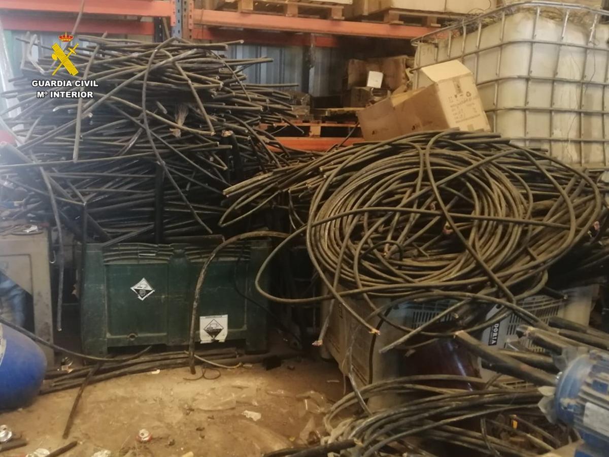 Cableados de cobre robados en la Marina Alta