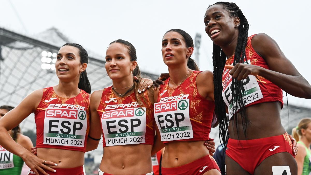 El 4x400 femenino rozó un récord que data de 1991