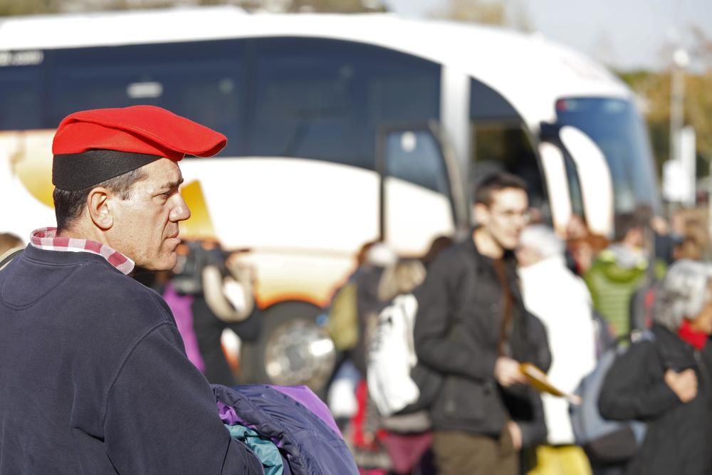 Centenars de gironins van camí de Brussel·les