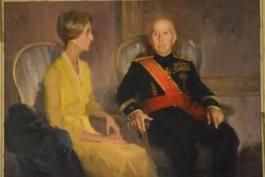 Retrato de Franco y Carmen Polo.