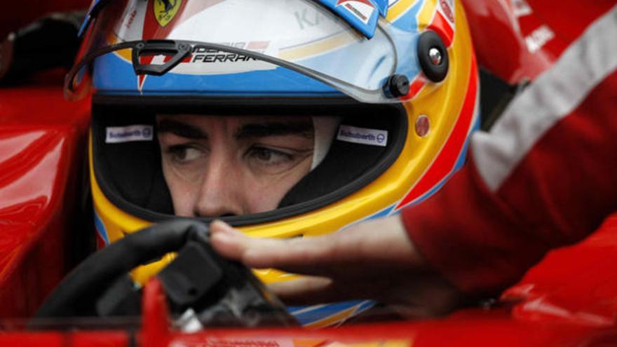 El piloto español de Ferrari, Fernando Alonso.