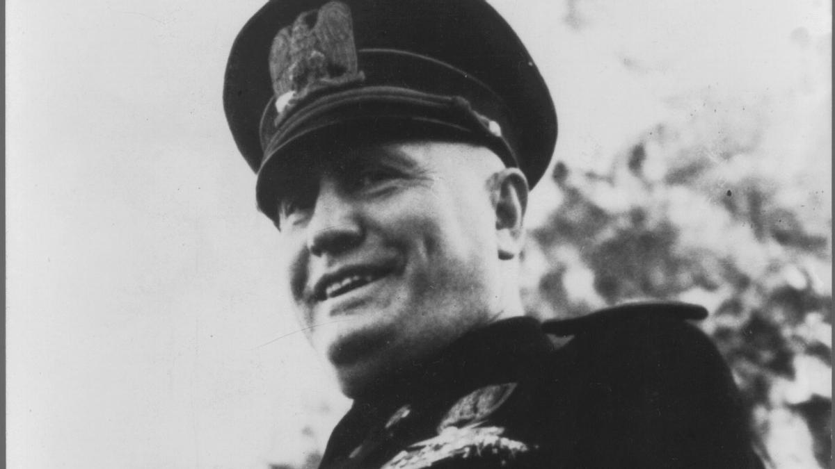 El dictador italiano Benito Mussolini