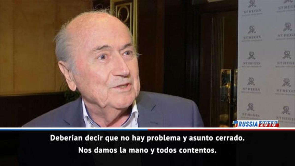 Blatter no entiende que a la FIFA le incomode su presencia en Rusia.