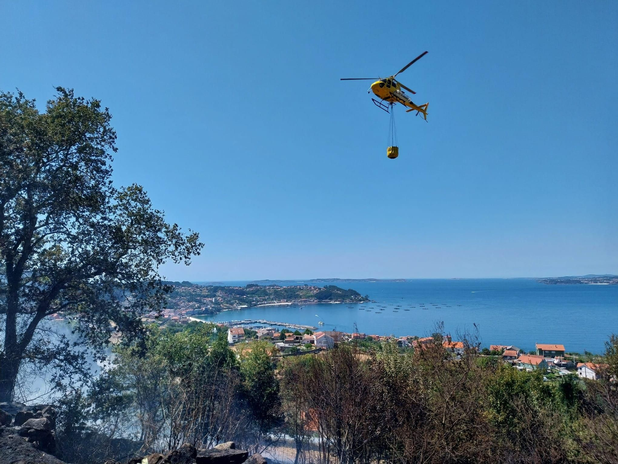 Segundo incendio en dos días en Bueu (I)