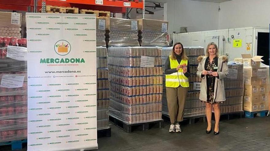 Mercadona hace entrega más de 9.000 kilos de alimentos en Badajoz gracias a la solidaridad de sus clientes