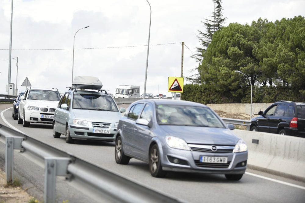 L'operació tornada deixa cues a la C-55, a Castellgalí