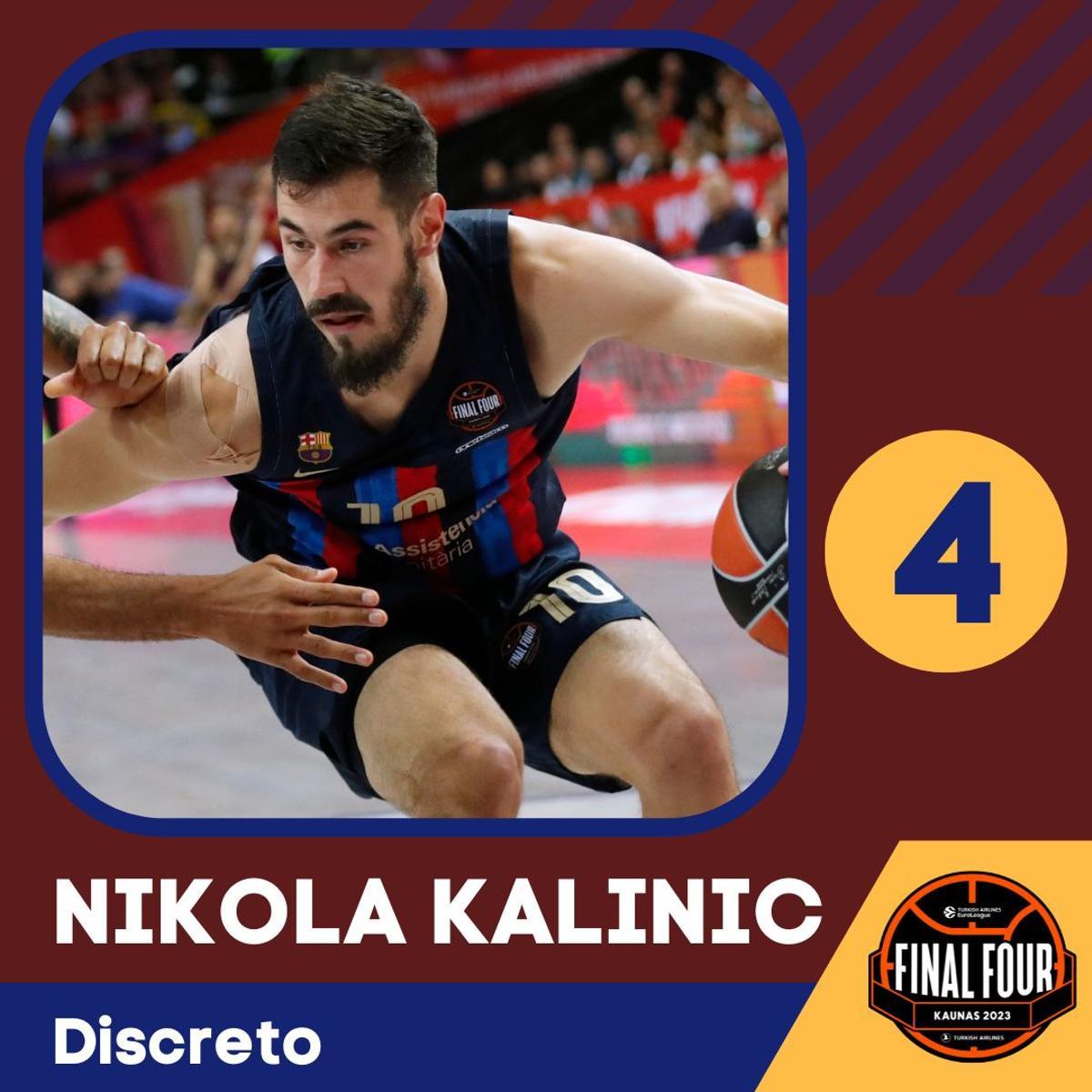 El equipo echó de menos su aportación ofensiva en la primera mitad pese a que convirtió dos triples. En la segunda mitad se quedó a cero. Entró en pista para ir sustituyendo a Mirotic, pero ni con esas