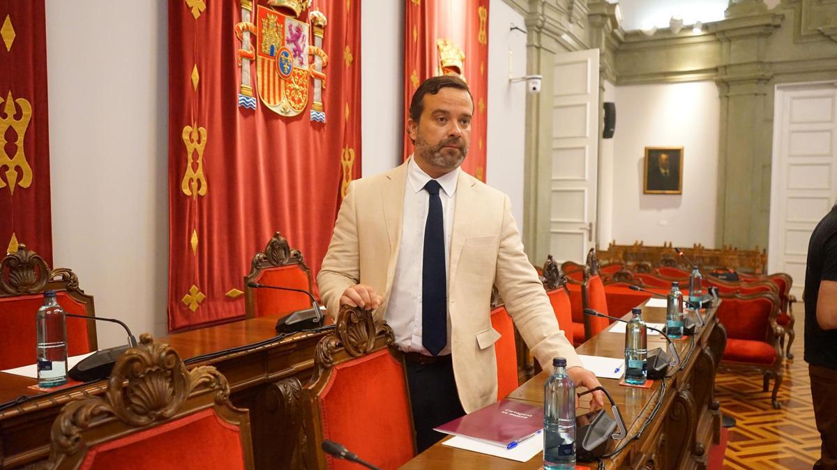 El edil de MC Juan José López Escolar en el último Pleno