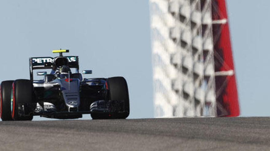 Rosberg marca el ritmo en Austin, con Alonso noveno