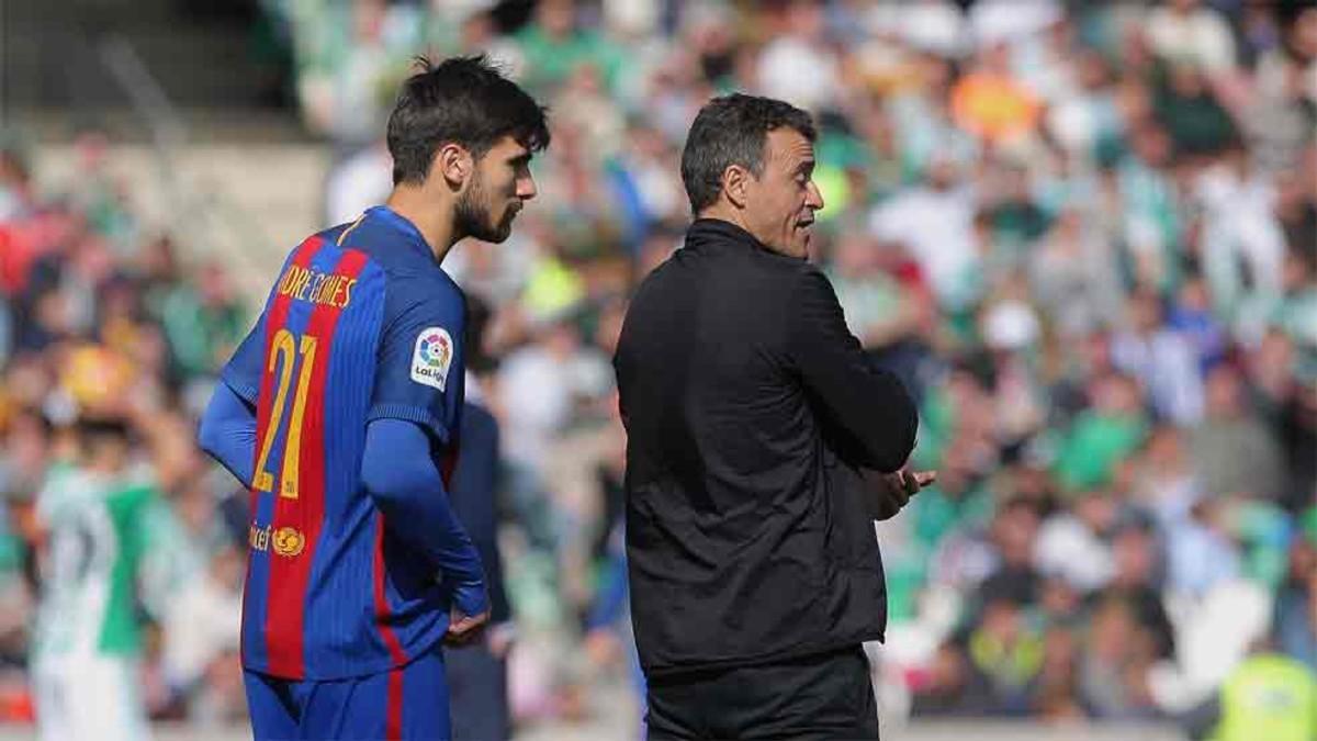 Luis Enrique ha vuelto a colocar de titular a André Gomes