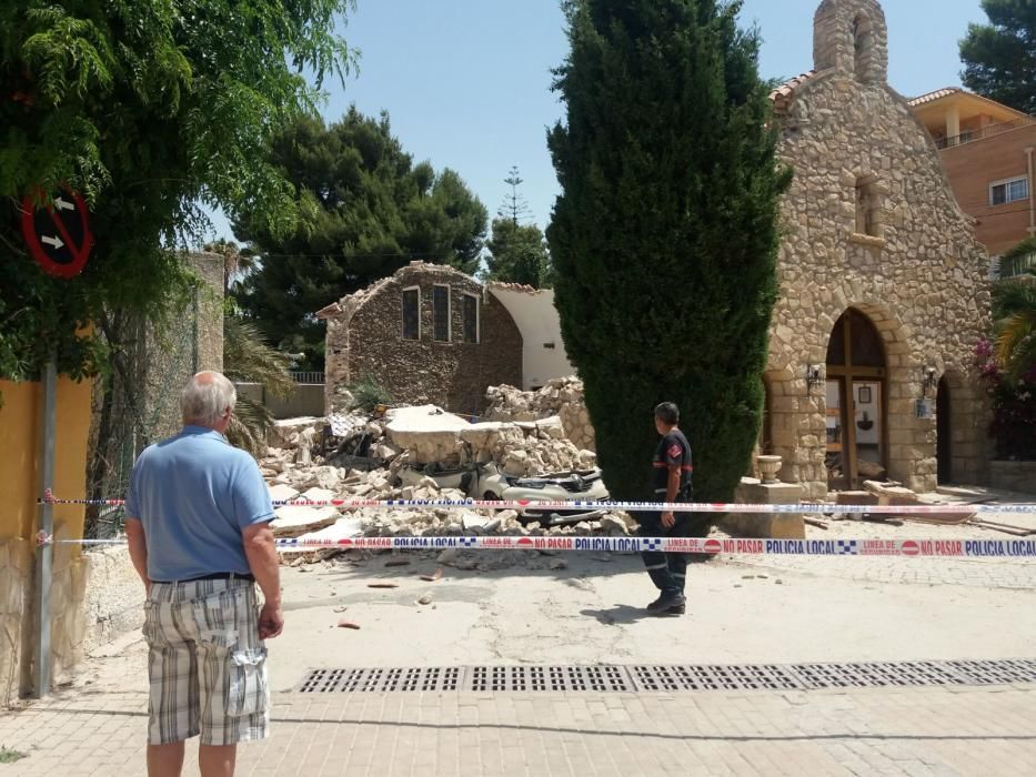 El techo de una ermita de El Campello se desploma al finalizar la misa.