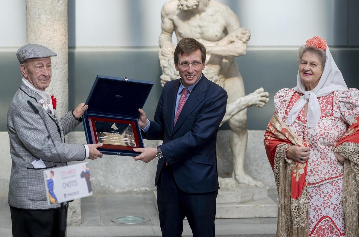 José Luis Martínez-Almeida, durante la celebración del 175 aniversario de la llegada del chotis a Madrid.