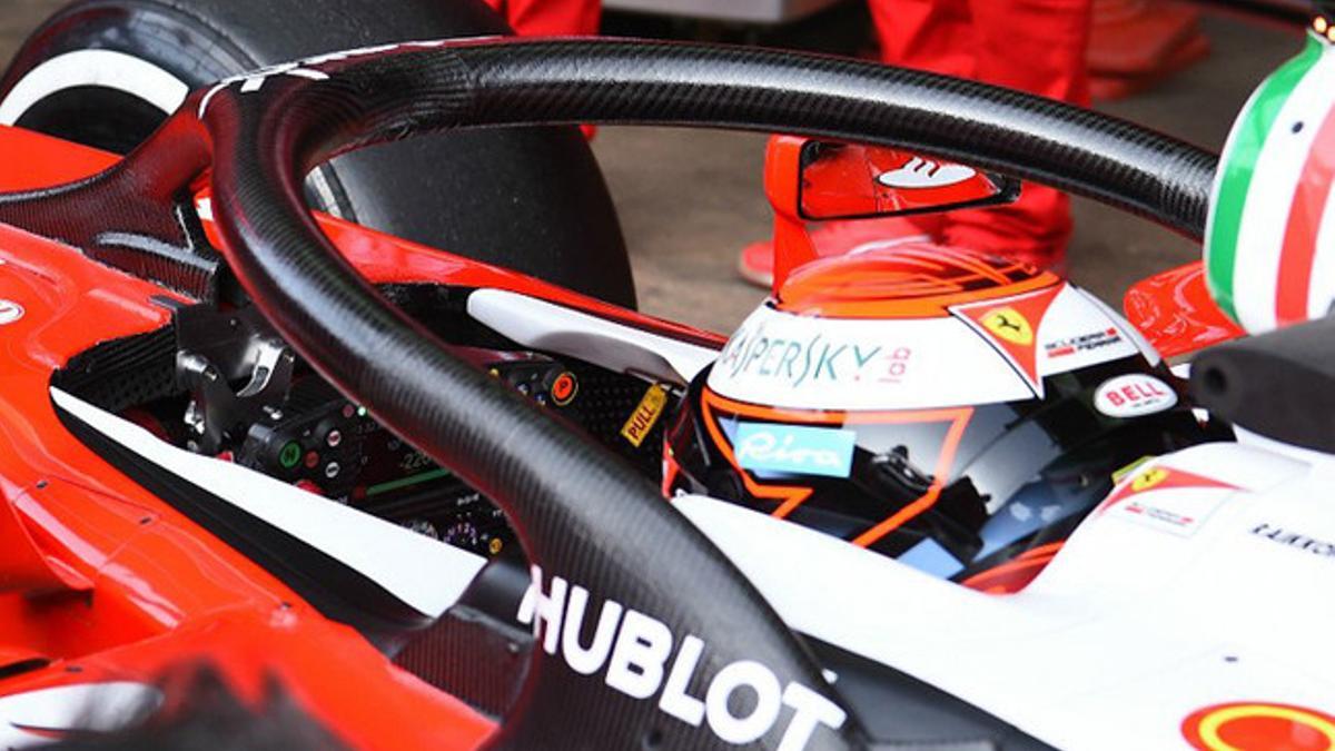 Raikkonen ha probado el 'Halo' de Ferrari