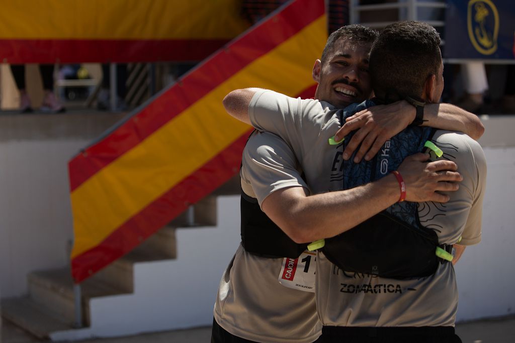 Momento de la llegada a meta en la Ruta de las Fortalezas de Cartagena