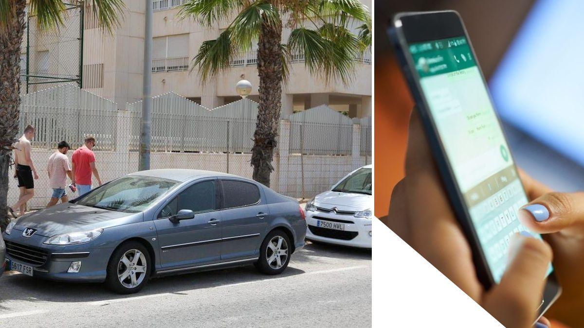 Coche aparcados en paralelo a la acera en Alicante, en una imagen de archivo