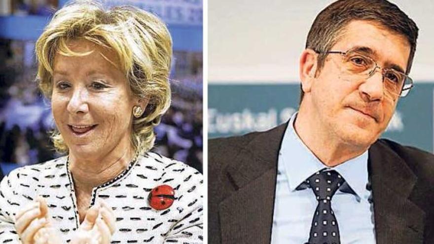 Esperanza Aguirre y Patxi López.