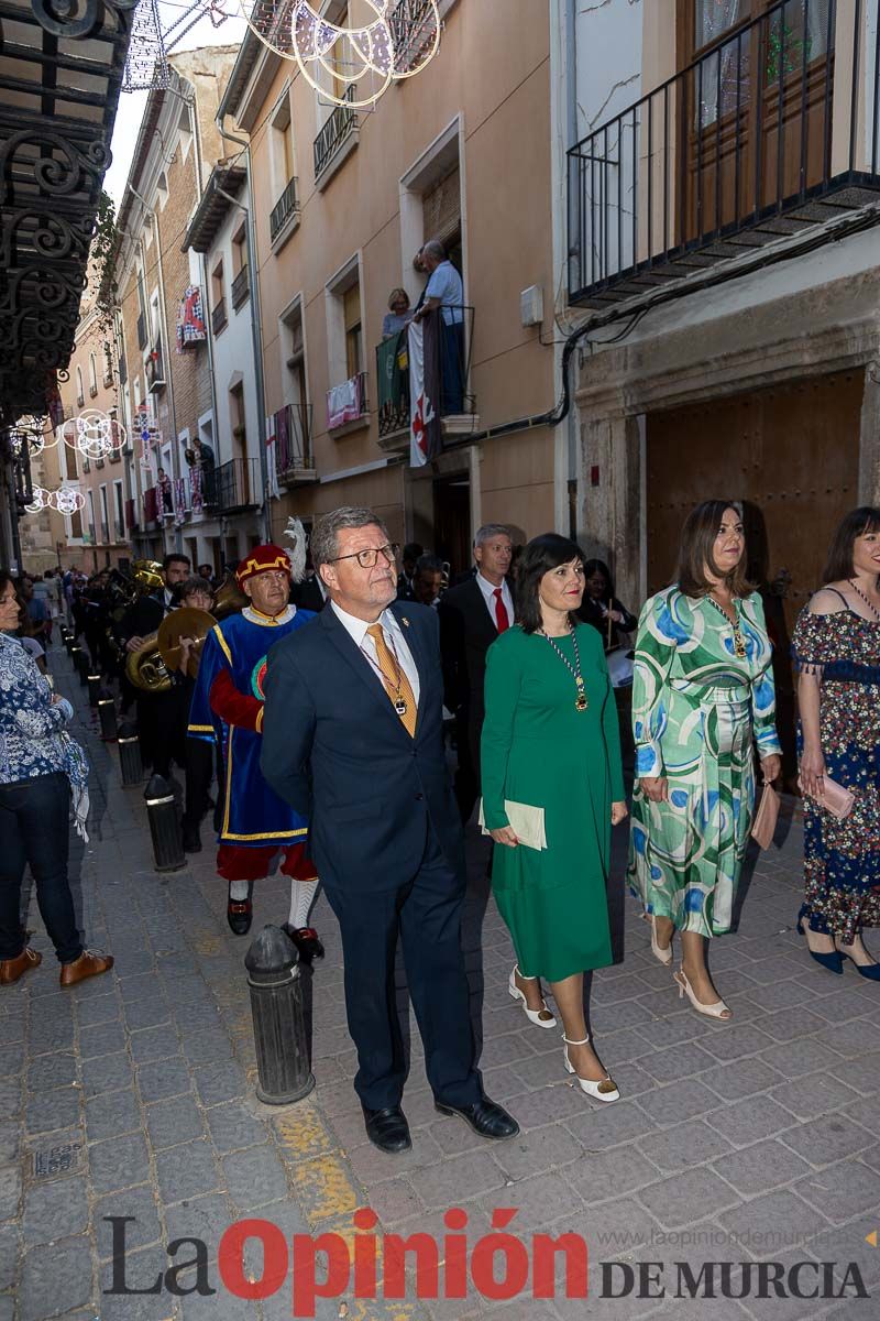 Procesión del Baño y parlamento en las Fiestas de Caravaca