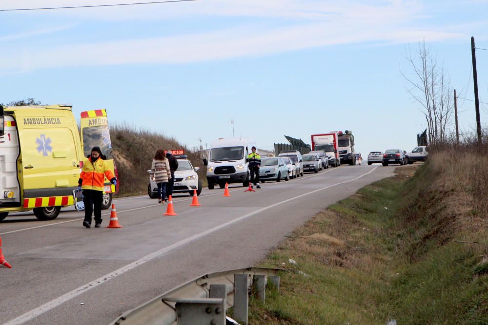 Accident de trànsit a Riudarenes