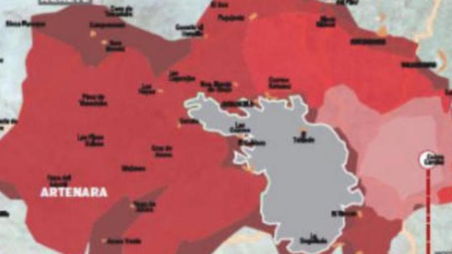 Mapa interactivo del incendio en los diez municipios de Gran Canaria