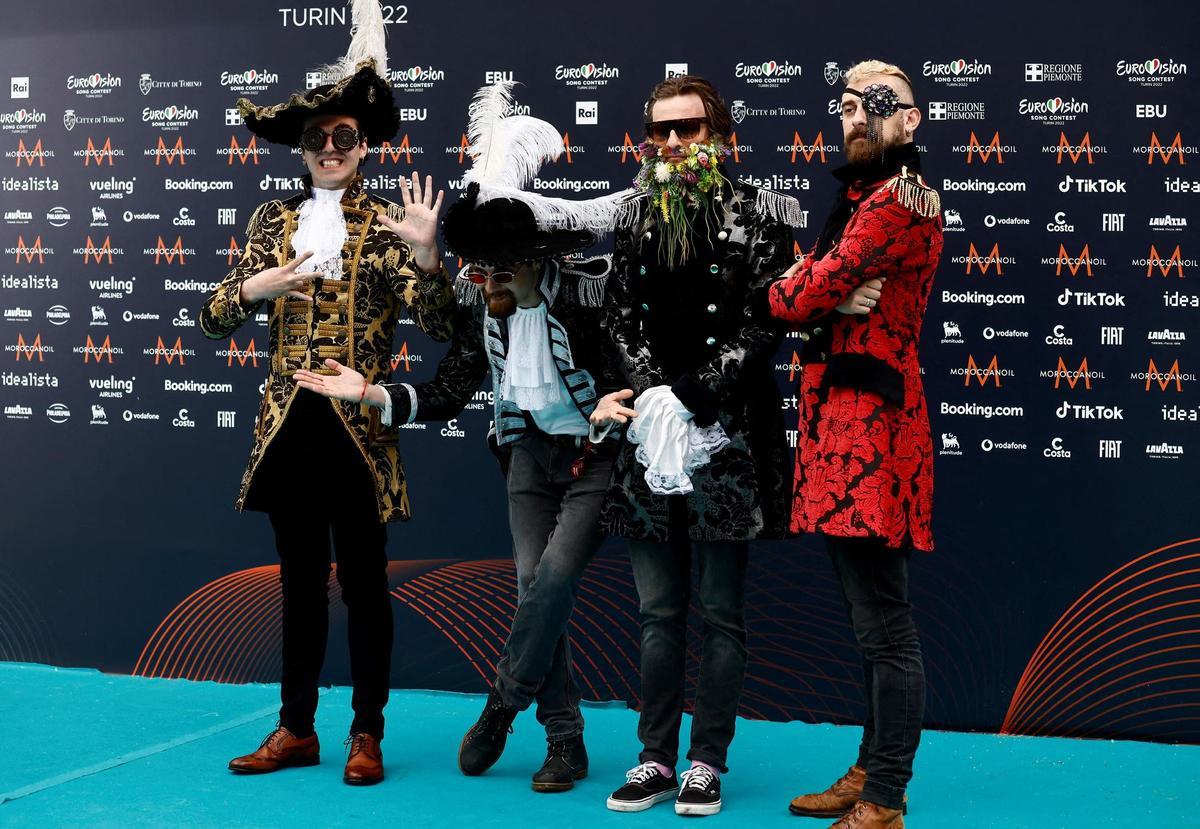 Circus Mircus, en la Alfombra Turquesa de Eurovisión 2022.