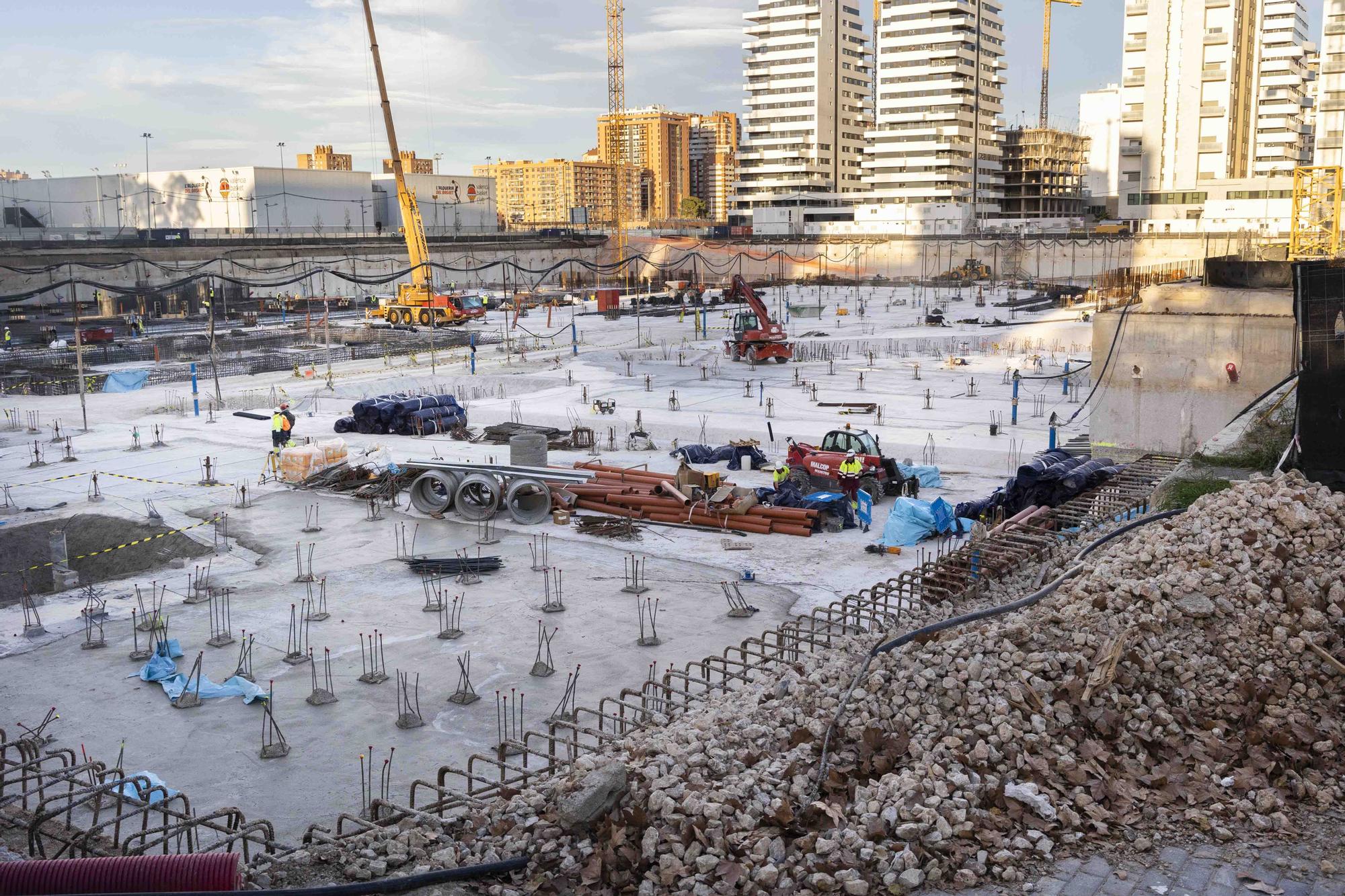 Así están las obras del Casal España Arena de València