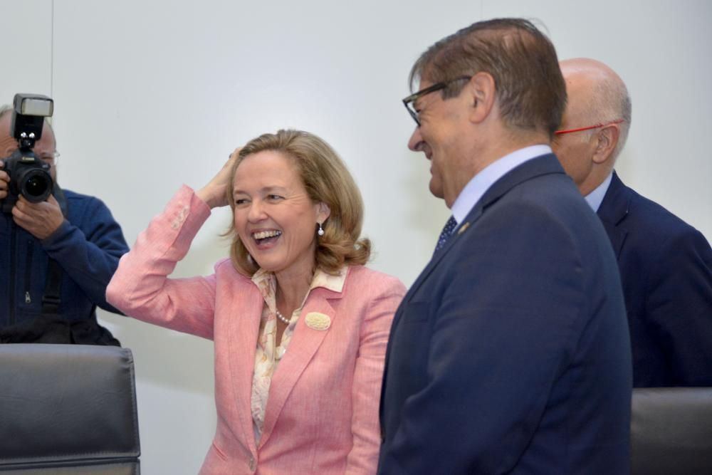 Nadia Calviño, en la Universidade da Coruña