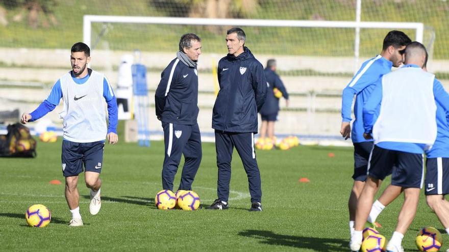 Muñiz, en un entrenamiento.