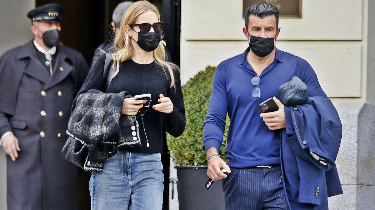 HELEN SVEDIN Y LUIS FIGO, JUNTOS EN MADRID