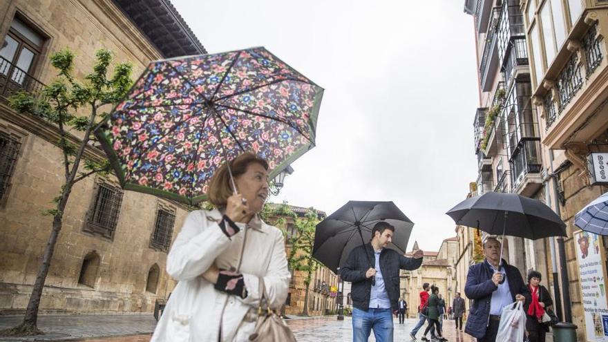 Lluvia en Oviedo