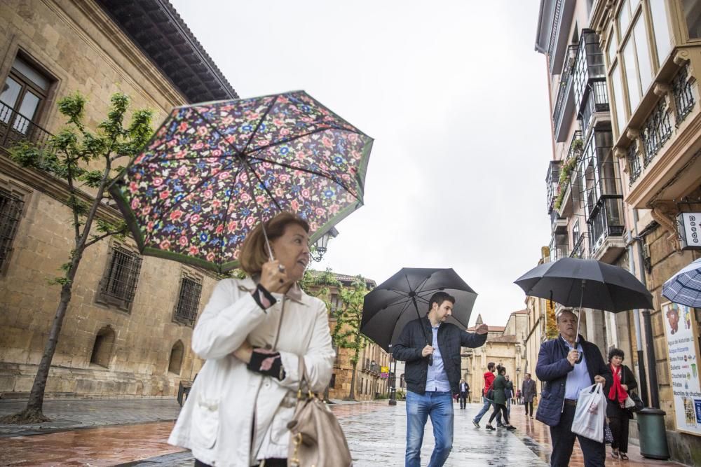 Lluvia en Oviedo