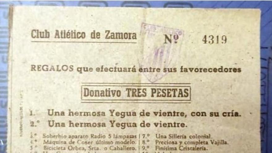 El sorteo del año 1947 de un club zamorano que se ha hecho viral