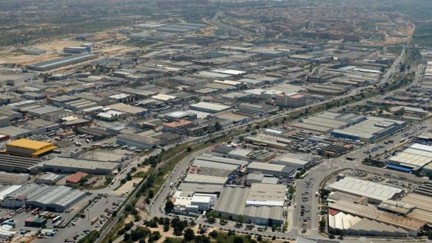 Vista aérea del Polígono Industrial de Fuente del Jarro.