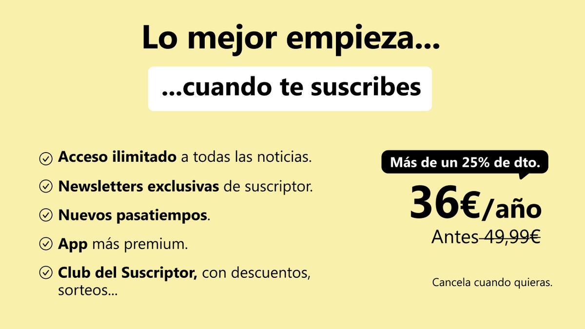 Hasta el 27 de febrero podrás realizar tu suscripción anual a Diario de Mallorca por 36 euros.