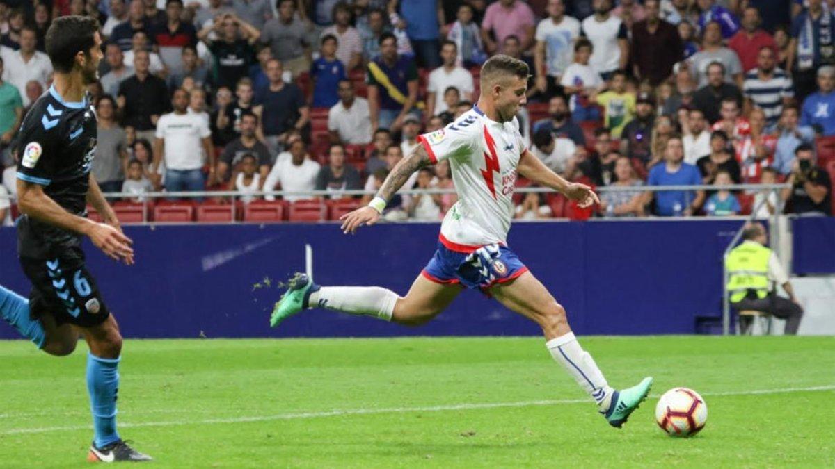 Aitor Ruibal en el partido de la la Liga 123 frente al CD Lugo