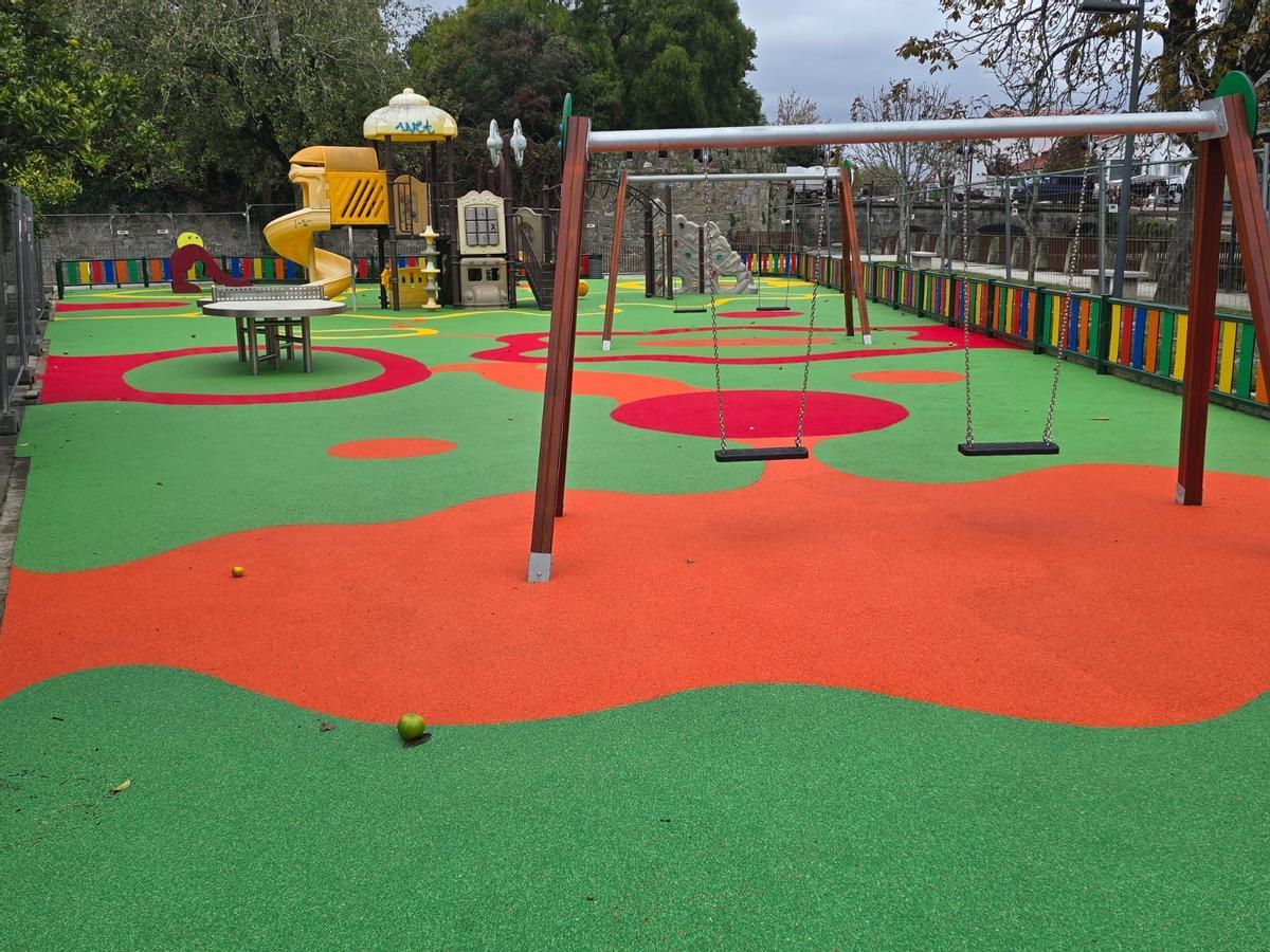 El nuevo parque, ayer.