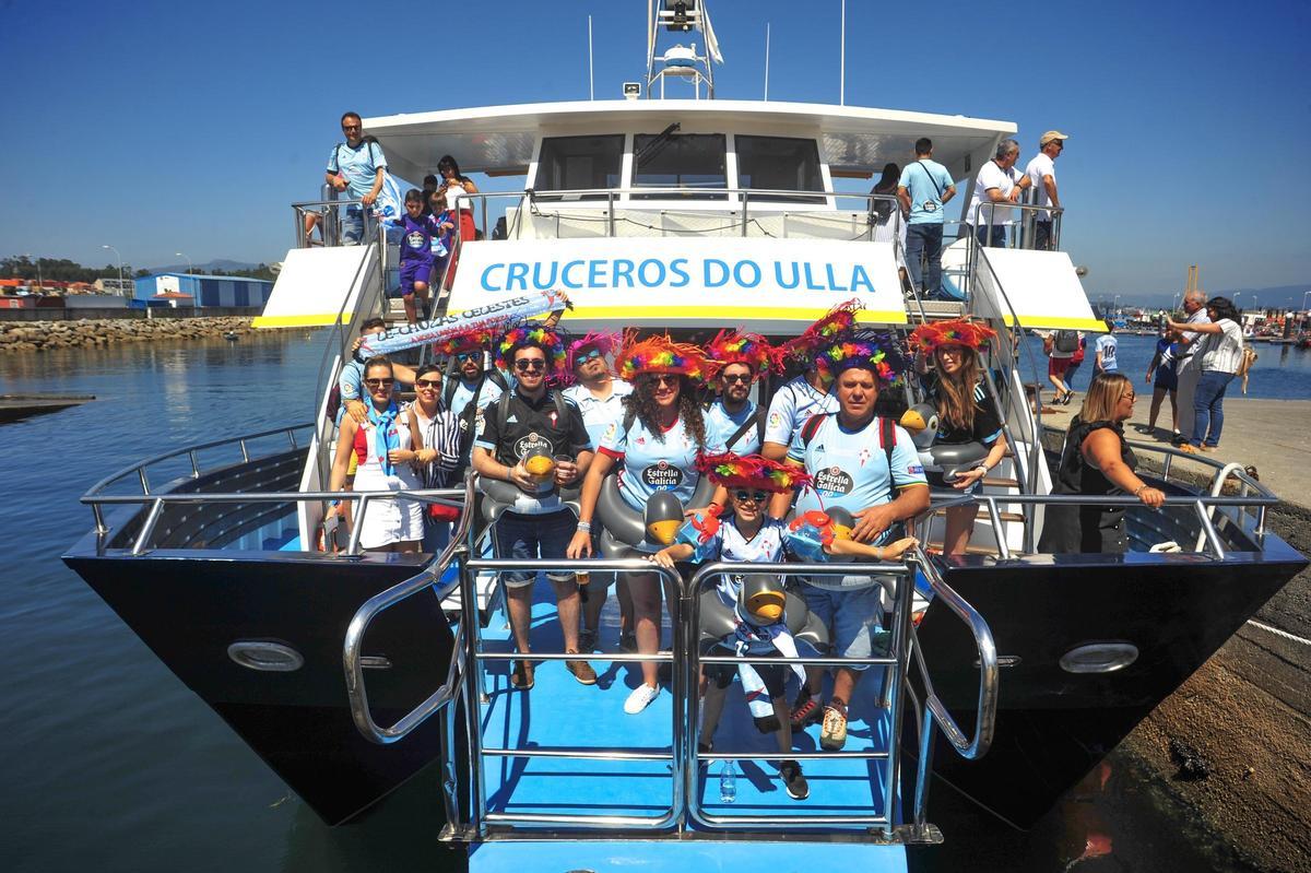 Unha das viaxes en catamarán desde A Illa ata Vigo para ir ver o Celta.