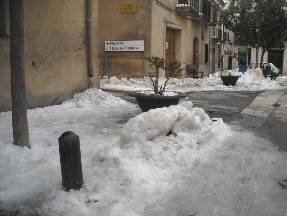 La neu va emblanquinar tota la comarca