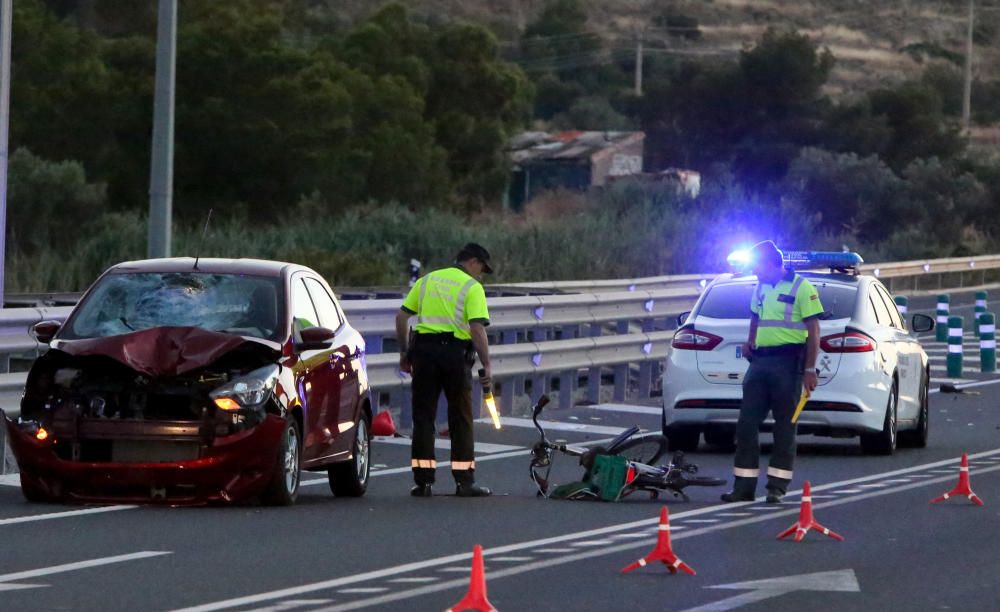 Muere otro ciclista en la N-332 arrollado por un coche entre La Vila y Benidorm