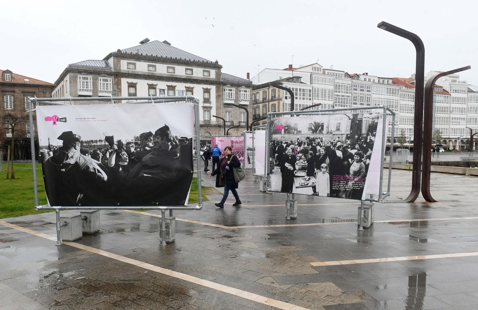 Exposición del proyecto 'Non calarás!' en la Marina