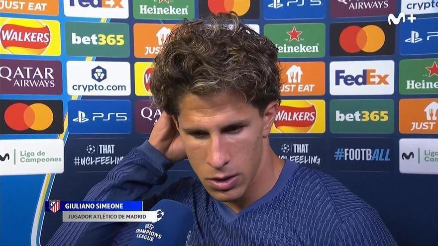 Giuliano Simeone: "Estamos tristes y jodidos"