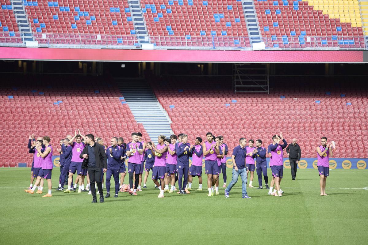La plantilla del Barça por fin regresa al Spotify Camp Nou tras el exilio de Montjuïc