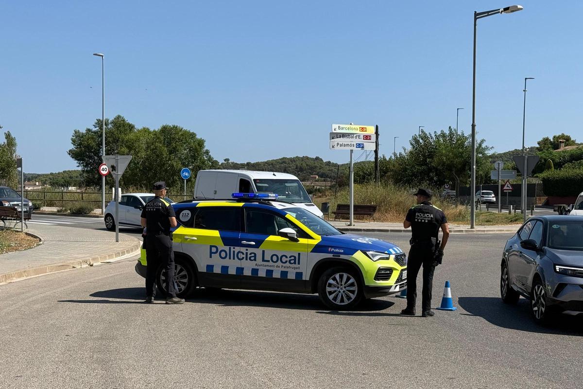 Les imatges del controls de la Policia Local de Palafrugell
