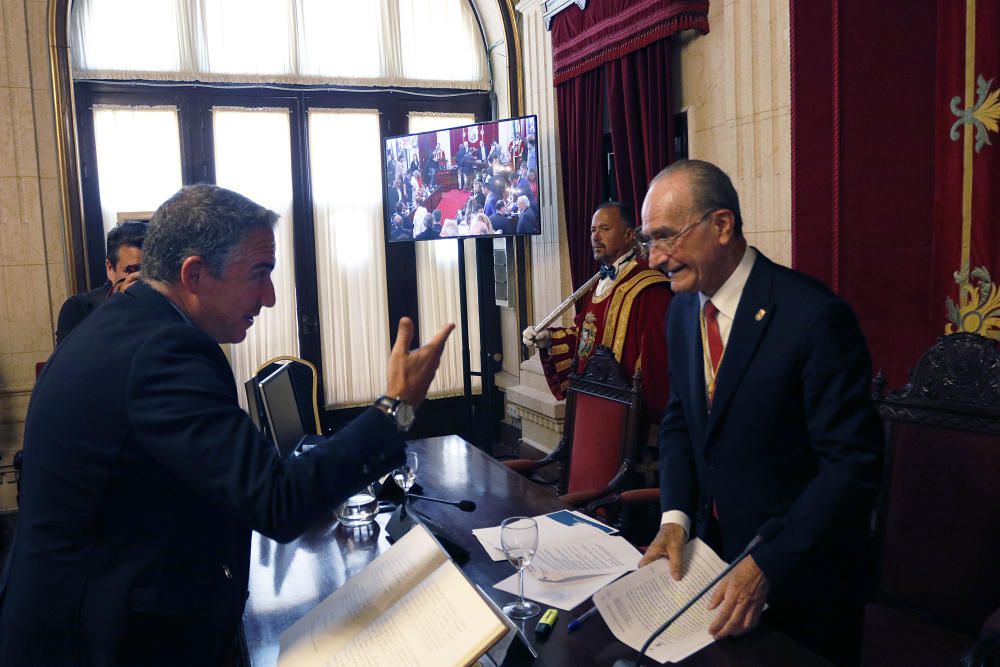 Pleno de investidura del Ayuntamiento de Málaga.